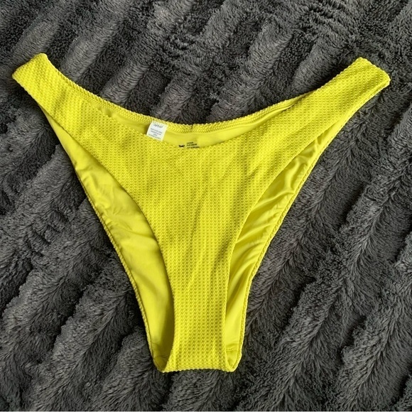 Aerie Waffle Super High Cut Cheekiest Bikini Bottom - Picture 3 of 8